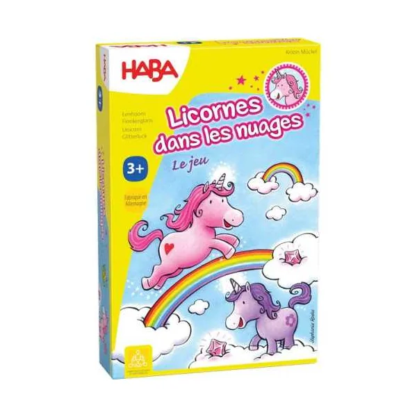 Jeu Licornes dans les Nuages Haba | Course et Cristaux dès 3 ans