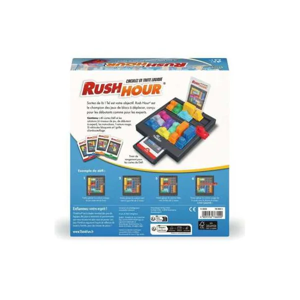 Jeu Rush Hour - Casse-Tête de Logique et Réflexion dès 8 ans