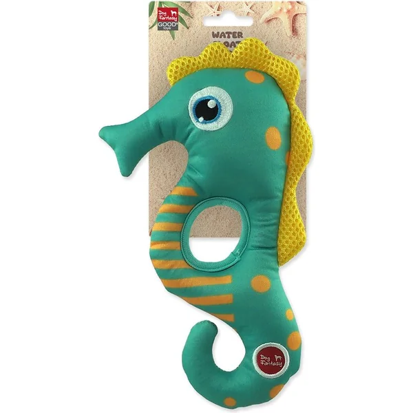 Jouet Dog Fantasy Water Float hippocampe qui couine et flotte vert 22,5cm