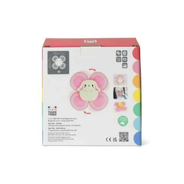 Jouet Spinner à Ventouse Lapin Tiger Tribe - Éveil dès 6 mois