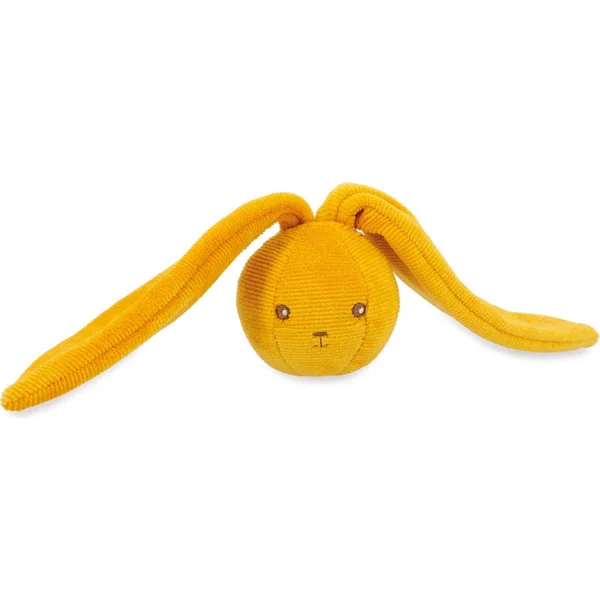 Kaloo Lapinoo Hochet doux en forme de balle avec oreilles à nouer ocre