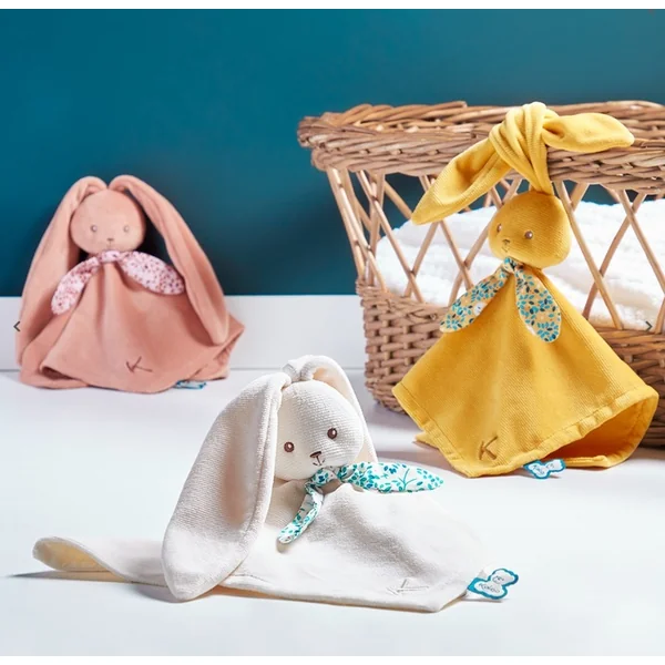 Kaloo Lapinoo Peluche câline pour bébé Lapin aux longues oreilles crème 30 cm