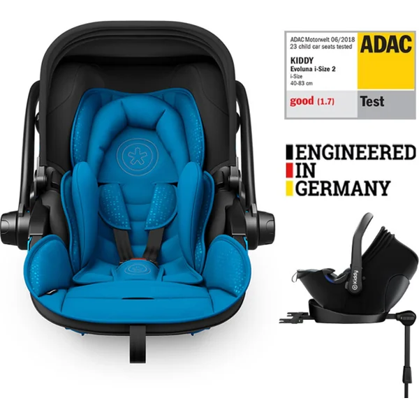KIDDY Siège auto Evoluna i-size 2 + base Isofix 40-83 cm Summer Blue