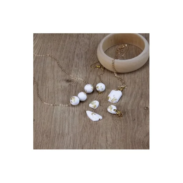 Kit Création Bijoux Ciment & Or Sycomore | DIY Chic et Moderne