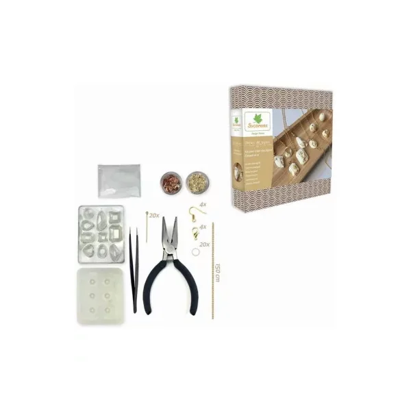 Kit Création Bijoux Ciment & Or Sycomore | DIY Chic et Moderne