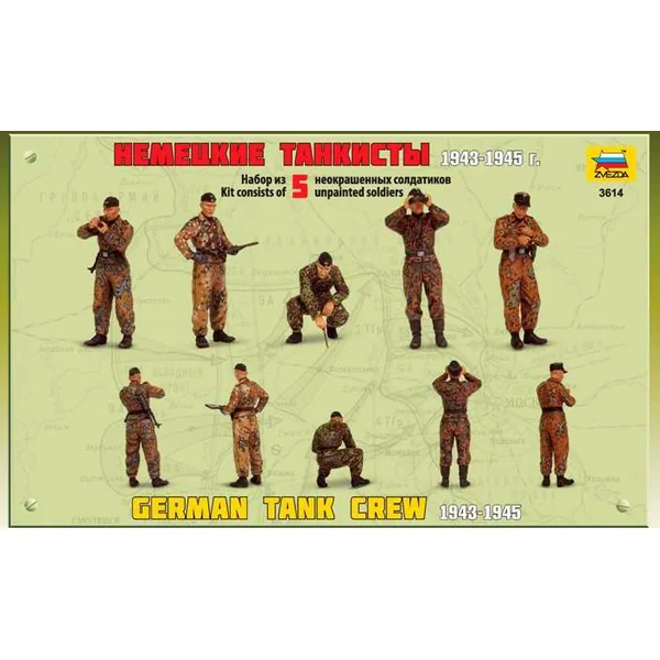 Kit de maquette figurines 3614 - Équipage de char allemand (1943-1945) (1:35)