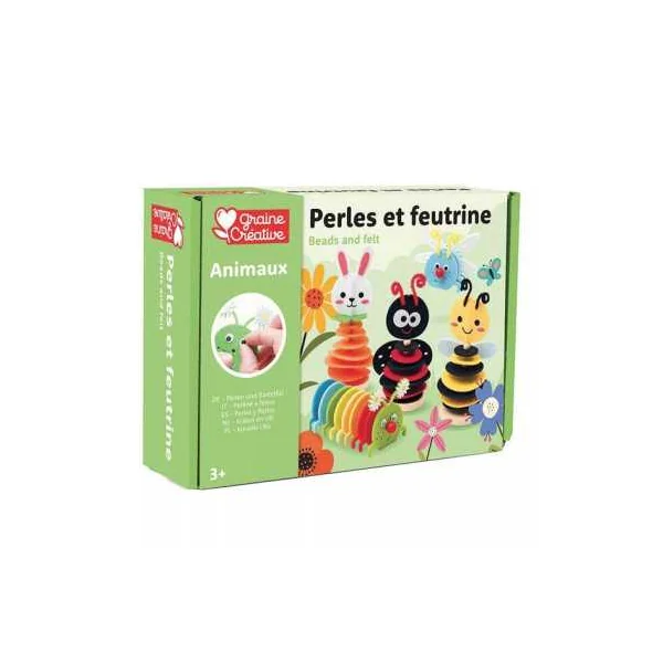 Kit Petits Insectes Perles et Feutrine | Graine Créative DIY 3 ans