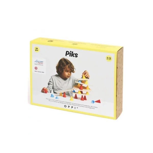 Kit Piks Oppi 24 pièces | Jeu de Construction Créatif et Design
