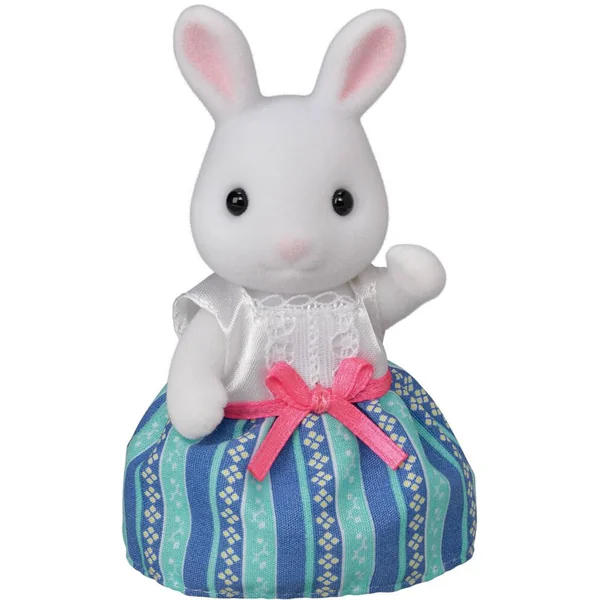LA MAMAN LAPIN NEIGE ET SA VALISE DE WEEKEND - SYLVANIAN PERSONNAGES ET TENUES