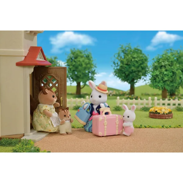LA MAMAN LAPIN NEIGE ET SA VALISE DE WEEKEND - SYLVANIAN PERSONNAGES ET TENUES