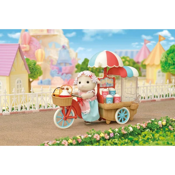 LA MAMAN MOUTON ET SON STAND DE POPCORN - SYLVANIAN SET BOUTIQUES