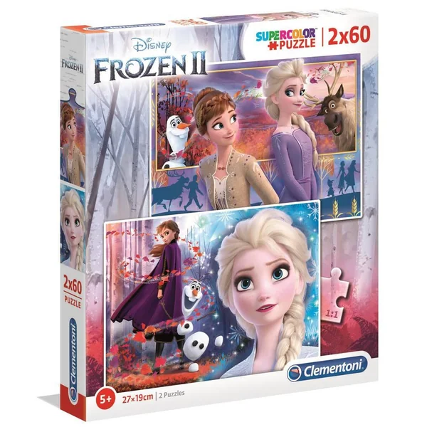 LA REINE DES NEIGES 2 - PUZZLE SUPERCOLOR 2X60 PIECES