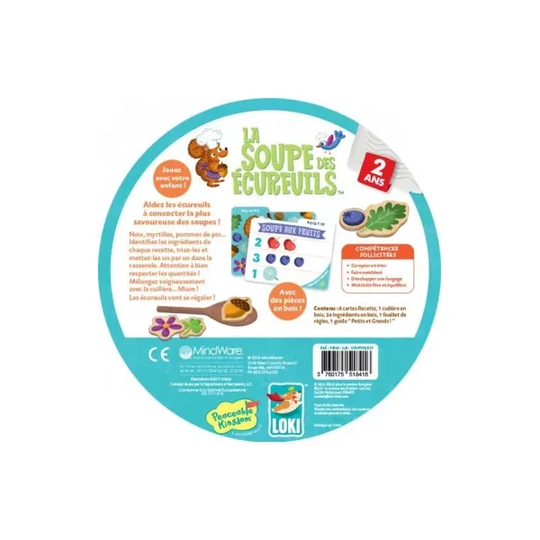 La soupe des écureuils - Loki - Jeu de société enfant 2 ans