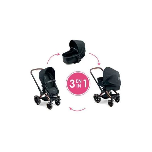 Landau 3 en 1 Cybex Priam Noir pour poupon - Corolle - Jouet - Dès 3 ans