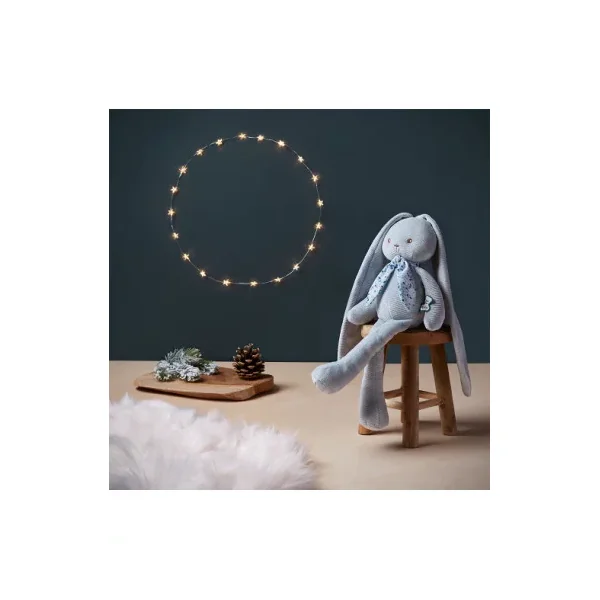 Lapin Lapinoo Bleu Kaloo 25 cm | Doudou aux Grandes Oreilles