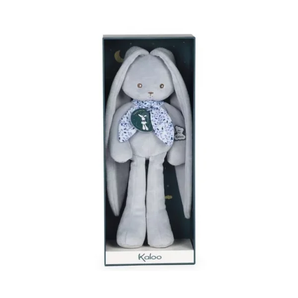 Lapin Lapinoo Bleu Kaloo 25 cm | Doudou aux Grandes Oreilles
