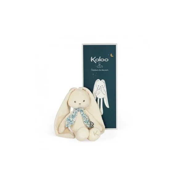 Lapin Lapinoo Crême Kaloo 25 cm | Doudou aux Grandes Oreilles