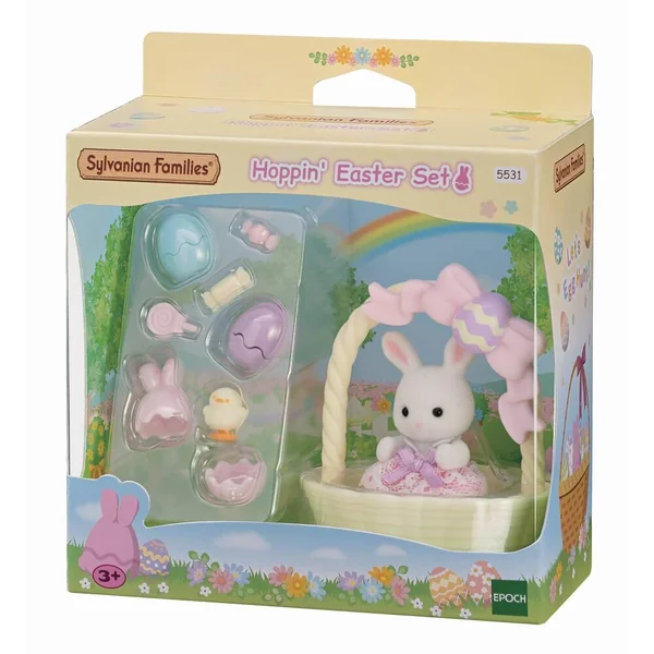 LE COFFRET DE PAQUES ET BEBE LAPIN BLANC - SYLVANIAN TOUT POUR BEBES