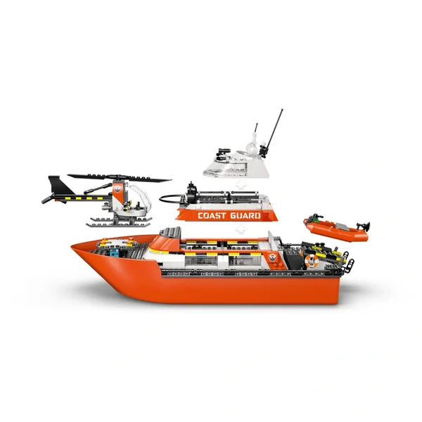 LEGO - City - Coast Guard Rescue Boat & Helicopter - Construction Set Toys - 60504