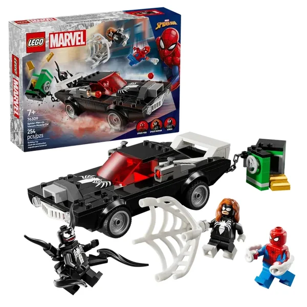 Lego - Marvel Super Heroes - Spider-Man vs. Venom Muscle Car - Construction Set Toys