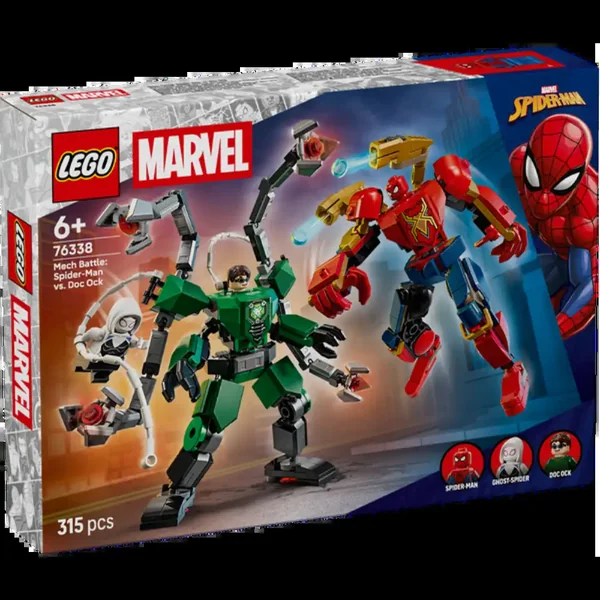LEGO - Super Heroes - Mech Battle: Spider-Man vs. Doc Ock - Construction Set Toys - 76338