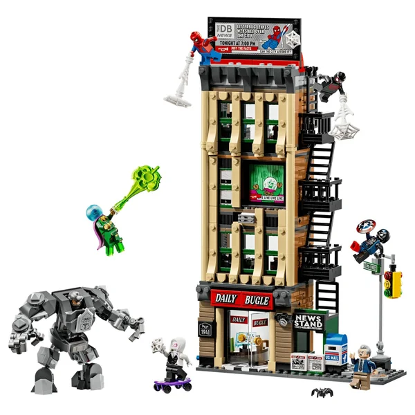 LEGO - Super Heroes - Spider-Man vs. Mysterio: The Daily Bugle - Construction Set Toys - 76342
