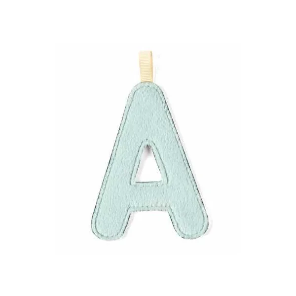 Lettre A bleu phosphorescente - Lilliputiens - Décoration chambre