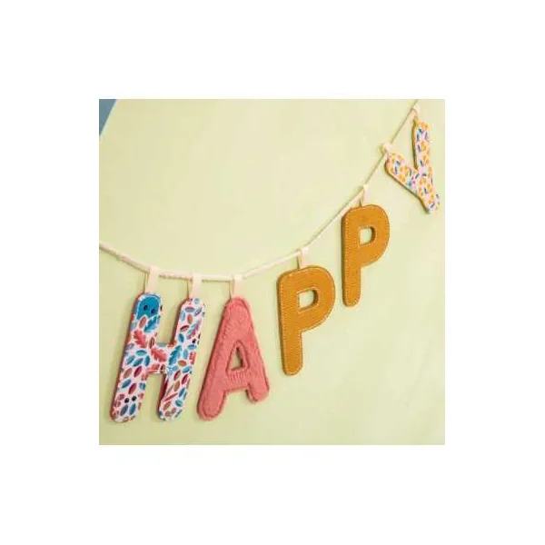 Lettre A bleu phosphorescente - Lilliputiens - Décoration chambre