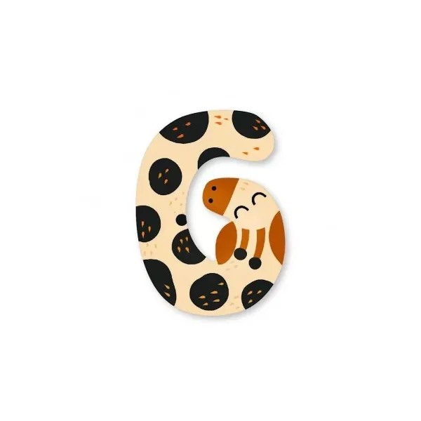 Lettre G en bois Michelle Carlslund - décoration Vilac - LaPouleAPois.fr