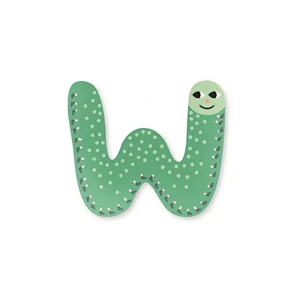 Lettre W en bois Michelle Carlslund - décoration Vilac - LaPouleAPois.fr