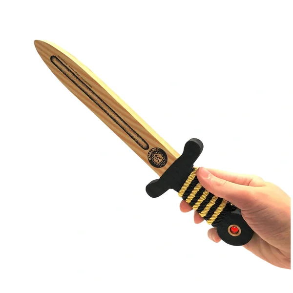 Liontouch - WoodyLion Mini Sword · Gold/Black - The WoodyLion Line - Pretend Professions & Role Playing
