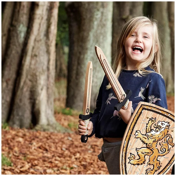 Liontouch - WoodyLion Mini Sword · Gold/Pink - The WoodyLion Line - Pretend Professions & Role Playing