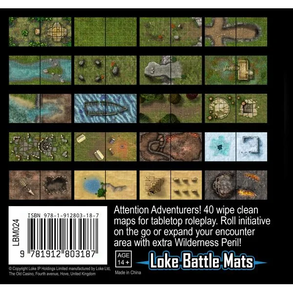 LIVRE PLATEAU DE JEU - LITTLE BOOK OF BATTLES MATS - WILDEMESS EDITION