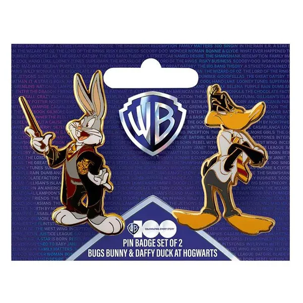 LOONEY TUNES - SET DE 2 PIN’S BUGS AND DAFFY A POUDLARD - WARNER BROS 100TH