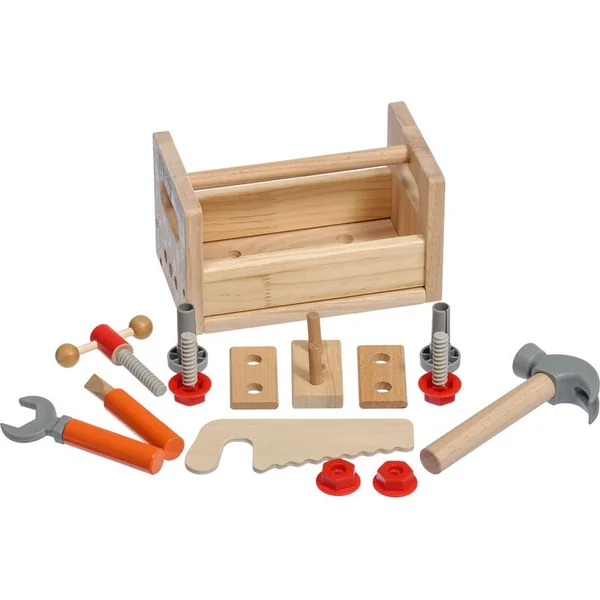 Lucy & Leo 182 Grand charpentier - ensemble d'outils en bois et établi
