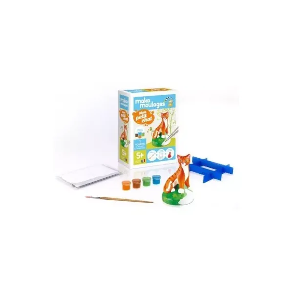 Mako Moulages Mon Petit Chat | Kit Créatif Figurine Plâtre dès 5 ans