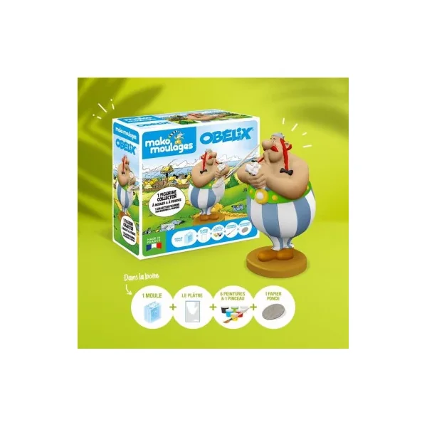 Mako Moulages Obélix Collector | Grande Figurine à Peindre dès 5 ans