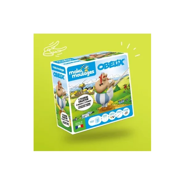 Mako Moulages Obélix Collector | Grande Figurine à Peindre dès 5 ans