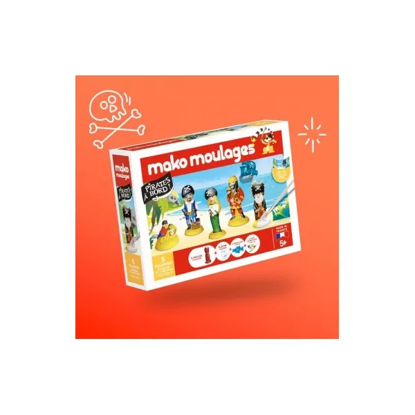Mako Moulages Pirates à bord ! | Coffret 5 Figurines dès 5 ans