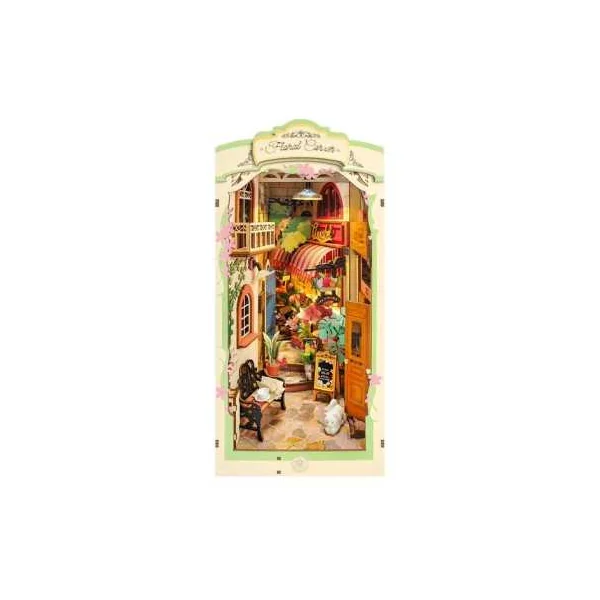 Maquette Book Nook Floral Corner Rolife | Puzzle 3D en Bois LED