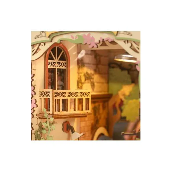 Maquette Book Nook Floral Corner Rolife | Puzzle 3D en Bois LED
