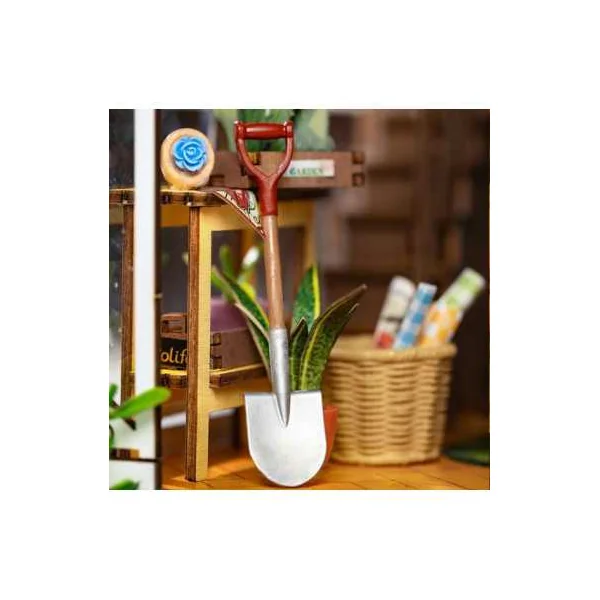 Maquette Book Nook Garden House Rolife | Puzzle 3D en Bois LED