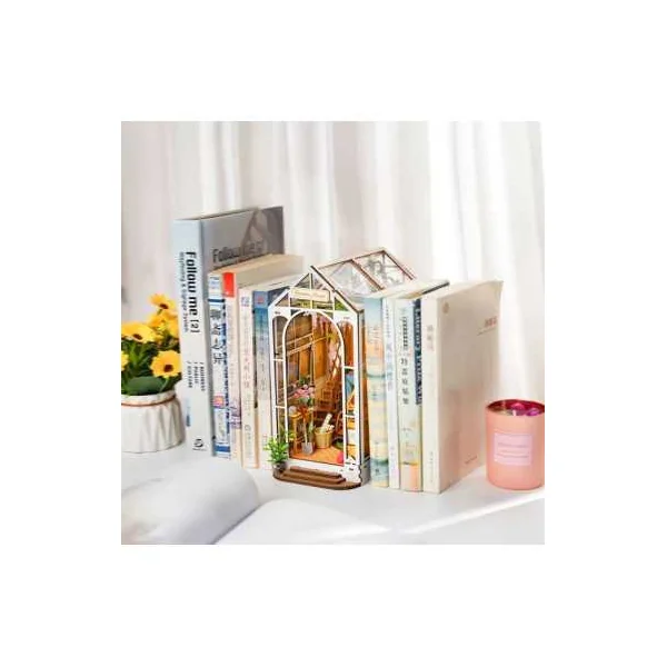 Maquette Book Nook Garden House Rolife | Puzzle 3D en Bois LED