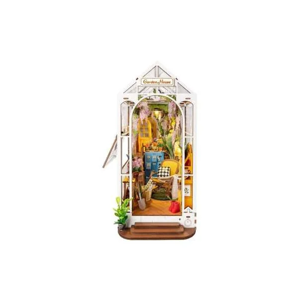 Maquette Book Nook Garden House Rolife | Puzzle 3D en Bois LED