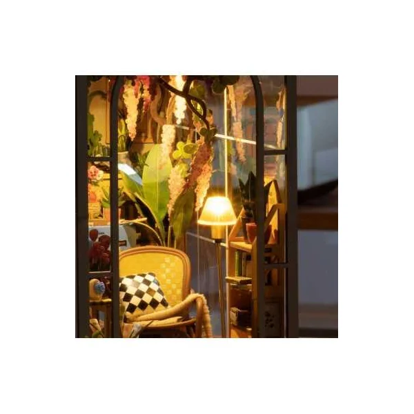 Maquette Book Nook Garden House Rolife | Puzzle 3D en Bois LED