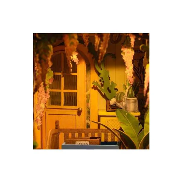 Maquette Book Nook Garden House Rolife | Puzzle 3D en Bois LED