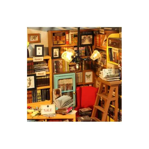 Maquette Book Nook Time Travel Rolife | Puzzle 3D Bois & LED | 14+