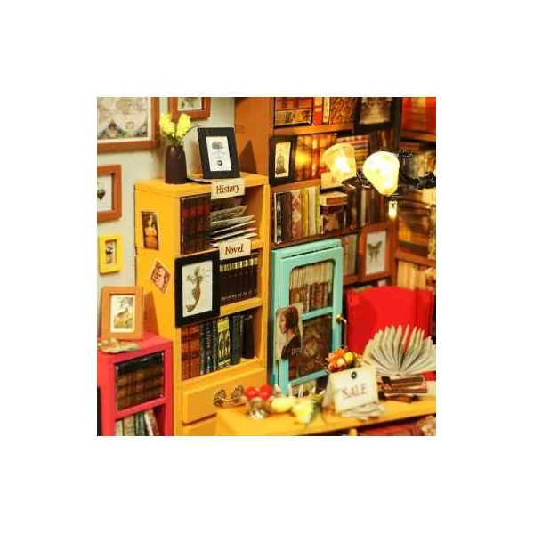 Maquette Book Nook Time Travel Rolife | Puzzle 3D Bois & LED | 14+