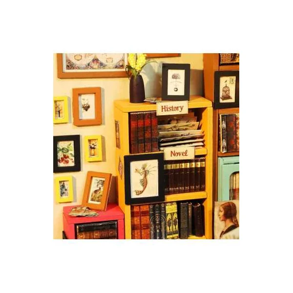 Maquette Book Nook Time Travel Rolife | Puzzle 3D Bois & LED | 14+