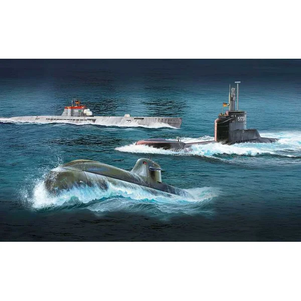 Maquette en plastique sous-marin 05186 - 70 ans Bundeswehr : Wilhelm Bauer, Type 206A, Classe 2 (1:1